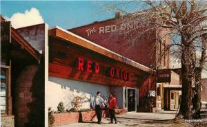 1950s ASPEN COLORADO Red Onion Restaurant Bar Bishop postcard 4627