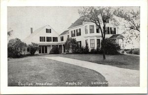 Vtg Kennebunk Maine ME English Meadows Inn Route 35 1950s Postcard