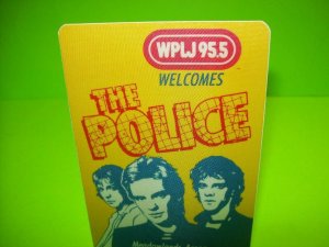 The Police Backstage Pass Concert Tour Original 1982 Ghost In The Machine NJ Gig 