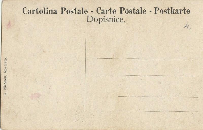 Italy Rovereto castle early postcard