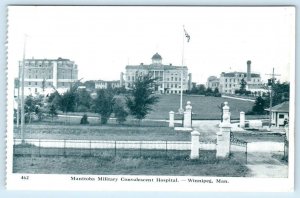 WINNIPEG, Canada ~View of MANITOBA MILITARY CONVALESCENT HOSPITAL 1910S Postcard