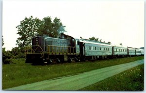 Postcard - Bluebird Passenger Train - Bailey, Ohio