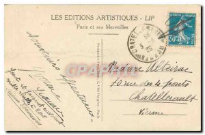 Old Postcard Paris Fountain St Michel