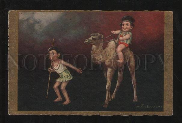 3059869 ARABIAN Kids CAMEL by COLOMBO old ART DECO