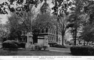 Oregon Illinois Ogle Co Court House and War Memorial antique pc Z23492