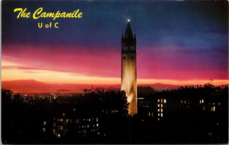 Campanile U of C View Postcard UNP VTG Mike Roberts Unused Vintage 