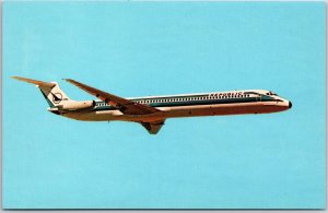 Airplane Republic Airlines McDonnell Douglas DC-9 Super 80 Fleet Postcard