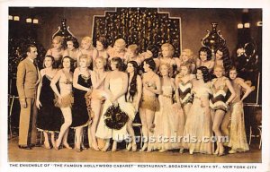 Ensemble of the Famous Hollywood Cabaret Restaurant - New York City s, New Yo...