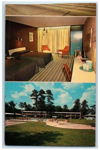 Howard Johnson's Motor Lodge & Restaurant Texarkana AR, Dual View Postcard