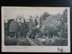 Cumbria: LEVENS Garden & Hall c1903 showing Topiary Box sculptures