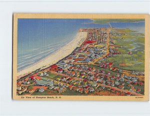 Postcard Air View of Hampton Beach, New Hampshire