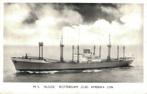 M.S. Algol Rotterdam South America Line RPPC 05.32