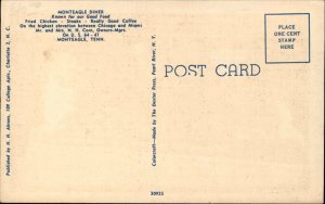 Monteagle TN LINEN DINER Postcard
