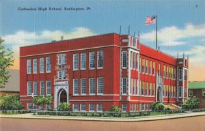 c.1930-45 Cathedral High School Burlington Vermont Postcard 2T4-576 