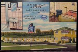 Vintage Postcard 1948 American Autel (Motel) Salt Lake City, Utah (UT)