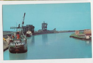 P3100 vintage Postcard  ships harbor view coal dock lorain ohio