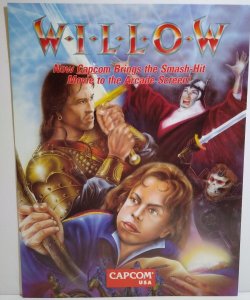 Willow Arcade Flyer Original Video Game Art Promo 8.5 x 11 Retro Fantasy 1989