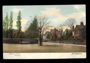 TQ2947 - Cheshire - Early view of Bowden Downs in Altrincham - postcard