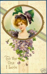 VALENTINE  Pretty Young Lady uns Clapsaddle