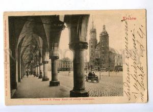 192536 POLAND KRAKOW Virgin Mary Church Vintage postcard