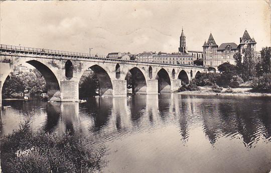 France Montauban Le Vieux Pont et le Musee Ingres 1957 Photo