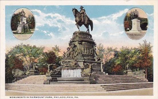 Monuments In Fairmount Park Philadelohia Pennsylvania