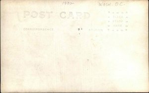 Washington DC Bonus Army BEF WWII Vets Great Depression 1932 RPPC #15 