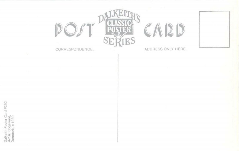 Dalkeith`s Classic dancing couple poster by Bogellund Postcard