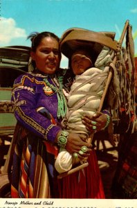 New Mexico Navajo Indian Mother and Baby