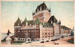 Vintage Postcard 1929 Chateau Frontenac Heritage Urban Resort Quebec Canada