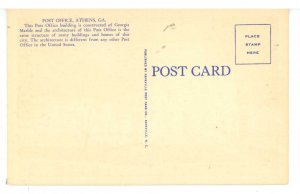 GA - Athens. US Post Office at Night