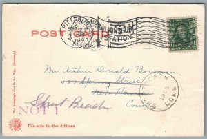 STAMFORD CT CENTRAL PARK ANTIQUE POSTCARD