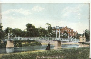 Herefordshire Postcard - Hereford Suspension Bridge Ref 20349A