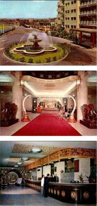 3~4X6 Postcards Taipei, Taiwan China  MANDARIN HOTEL  Lobby~Front Desk~Tusks