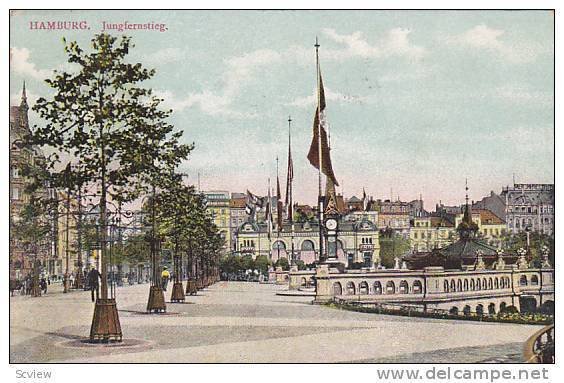 Jungfernstieg, Hamburg, Germany, PU-1907