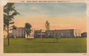 South Carolina Greenville Mack Library Bob Jones University