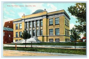 c1910's Drake Free Public Library Centerville Iowa IA Unposted Antique Postcard 