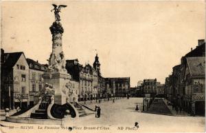 CPA REIMS - La Fontaine Sube - Place Drouet-d'Erlon (741881)