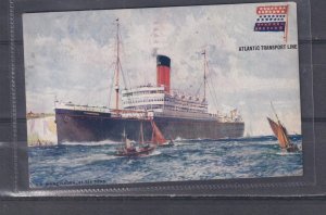 UNITED STATES,  SS MINNEWASKA  ATLANTIC TRANSPORT LINE, 1925 ppc., used.