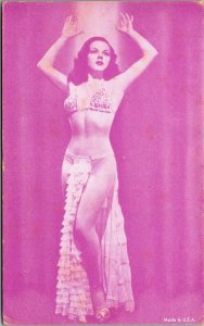 Arcade Card Postcard Risqué Sexy Pin Up Girl Dancer~139784