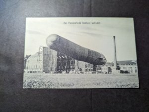 Mint Germany Zeppelin RPPC Postcard Parsevals Airship Dirigible