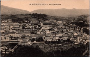 France Bellegarde Vue Generale Vintage Postcard C003