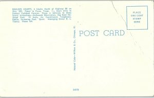 C.1910-20 Boulder Courts, Pecos, Texas. Postcard P126
