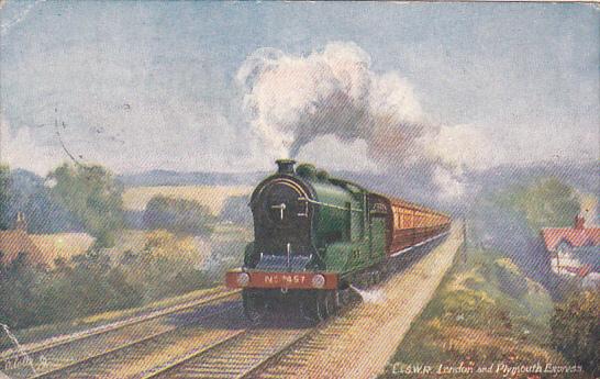 Trains London and Plymouth Express 1932 Tucks