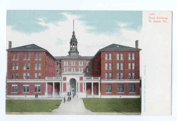 Stock Exchange at St. Joseph, Missouri, MO, UNDivided Back