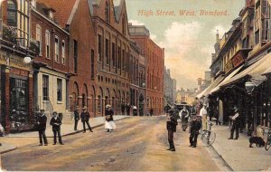 Romford England High Street Vintage Postcard JJ658749