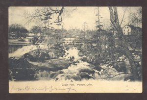 PUTNAM CONNECTICUT CT. CARGILL FALLS WATERFALL 1906 VINTAGE POSTCARD