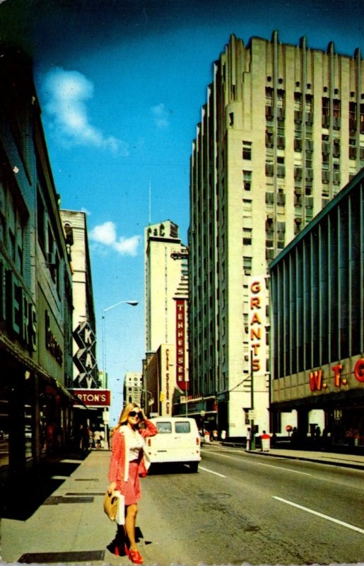 Tennessee Nashville Downtown Shopping On Church Street