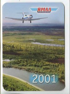 3115448 RUSSIAN YAMAL Airlanes advertising Old photo calendar