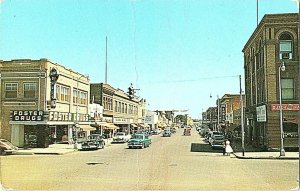 Main Street Looking East Miles City Montana Vintage Postcard Standard View Card